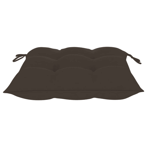 Cadeiras de jardim - Cadeiras de exterior c almofadões cinza-acast. 4 pcs teca maciça
