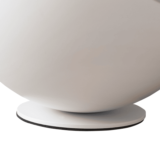 Candeeiro de mesa Lukkodso 1xE27 abajur esférico metal Ø20x20 cm Branco lux.pro
