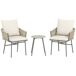 Conjunto de Jardín Acero, PE Outsunny Conjunto de Jardín Acero, PE Outsunny Crudo