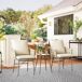 Conjunto de Jardín Acero, PE Outsunny Conjunto de Jardín Acero, PE Outsunny Crudo