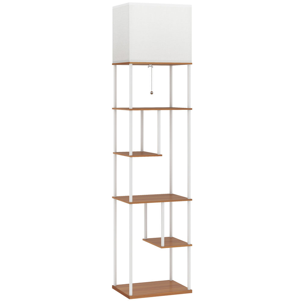 Lámpara de Pie MDF, Metal HOMCOM, hogar - iluminación