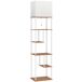 Lámpara de Pie MDF, Metal HOMCOM, hogar - iluminación Lámpara de Pie MDF, Metal HOMCOM, hogar - iluminación Blanco
