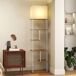 Lámpara de Pie MDF, Metal HOMCOM, hogar - iluminación Lámpara de Pie MDF, Metal HOMCOM, hogar - iluminación Blanco