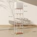 Lámpara de Pie MDF, Metal HOMCOM, hogar - iluminación Lámpara de Pie MDF, Metal HOMCOM, hogar - iluminación Blanco