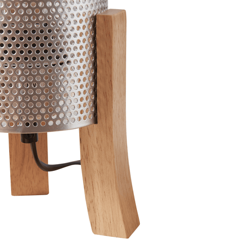 Candeeiro de mesa Joelleldsvin aspeto de rede E27 30x14x14 cm prateado lux.pro