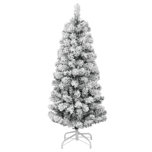 Árvore de Natal - Pinheiro de Natal artificial articulada c flocos de neve 120 cm