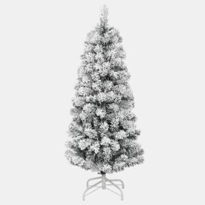 Árvore de Natal - Pinheiro de Natal artificial articulada c flocos de neve 120 cm