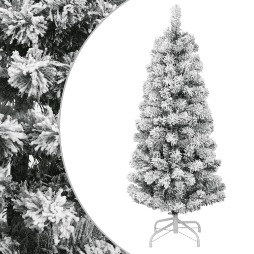 Árvore de Natal - Pinheiro de Natal artificial articulada c flocos de neve 120 cm