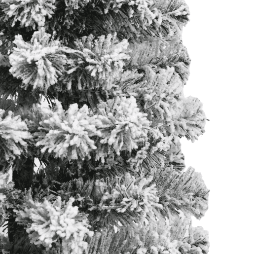 Árvore de Natal - Pinheiro de Natal artificial articulada c flocos de neve 120 cm