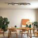 Lámpara de Techo Acero, Silicona HOMCOM, hogar - iluminación Lámpara de Techo Acero, Silicona HOMCOM, hogar - iluminación Negro