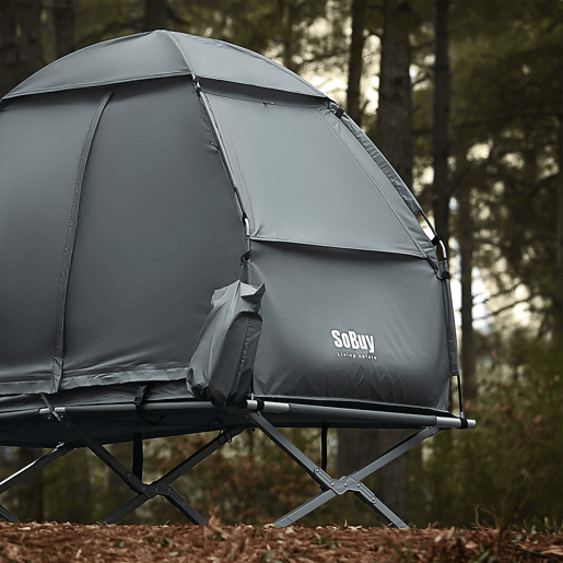 SoBuy Cama de acampamento, cama de camping, Estanislau OGS32-HG