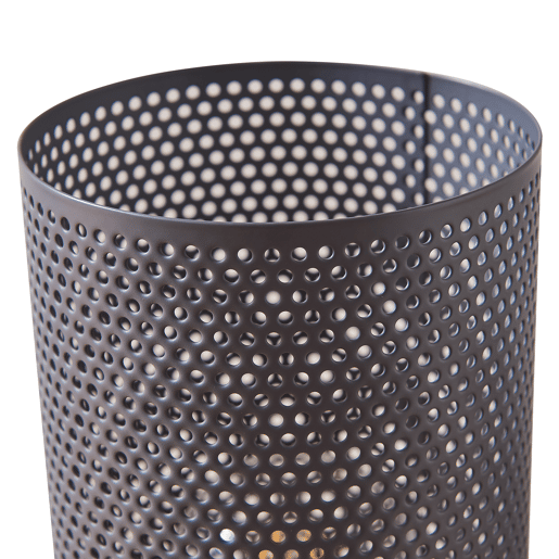 Candeeiro de mesa Joelleldsvin aspeto de rede E27 30x14x14 cm cinzento lux.pro