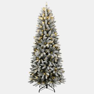 Árvore Natal - Pinheiro de Natal artificial c 300 luzes LED e flocos de neve 180cm