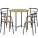 Conjunto de Comedor MDF, Metal HOMCOM, hogar - muebles de comedor Conjunto de Comedor MDF, Metal HOMCOM, hogar - muebles de comedor Marrón