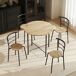 Conjunto de Comedor MDF, Metal HOMCOM, hogar - muebles de comedor Conjunto de Comedor MDF, Metal HOMCOM, hogar - muebles de comedor Marrón