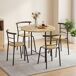 Conjunto de Comedor MDF, Metal HOMCOM, hogar - muebles de comedor Conjunto de Comedor MDF, Metal HOMCOM, hogar - muebles de comedor Marrón