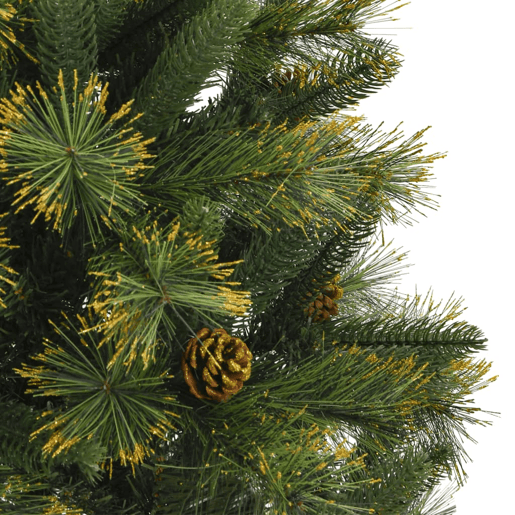 Árvore de Natal - Pinheiro de Natal artificial articulada com pinhas 150 cm