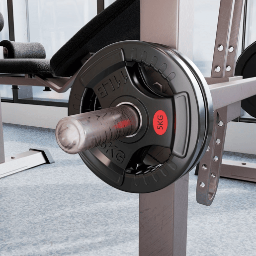 SPORTNOW Discos de Pesos com Orifício de Ø50 mm 2 Discos de 10 kg com Anel Interior de Aço e Triplo Aperto para Halteres e Barras Treino Fitness em Casa Ginásio Ø32x4,5 cm Preto