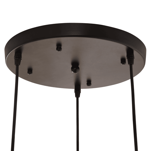Candeeiro suspenso Lulled com 3 Abajures Cilíndricos Duplos GU10 200x28x28cm - Prata  Ouro lux.pro