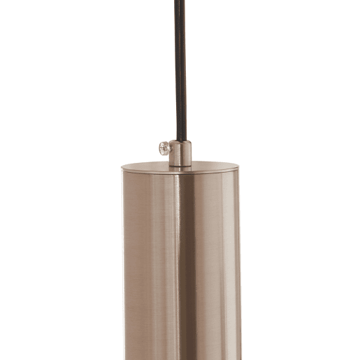 Candeeiro suspenso Lulled com 3 Abajures Cilíndricos Duplos GU10 200x28x28cm - Prata  Ouro lux.pro