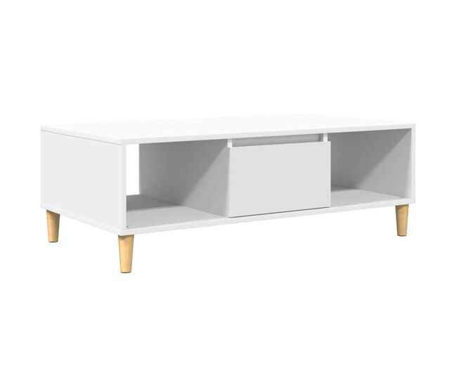 Mesa de Café Blanco 102 x 55 x 35 cm