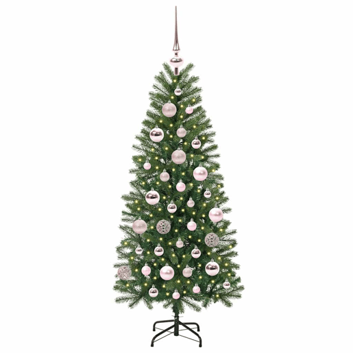 Árvore de Natal - Pinheiro de Natal Artificial com 150 LEDs Verde 120 cm PE e PVC