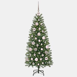 Árvore de Natal - Pinheiro de Natal Artificial com 150 LEDs Verde 120 cm PE e PVC