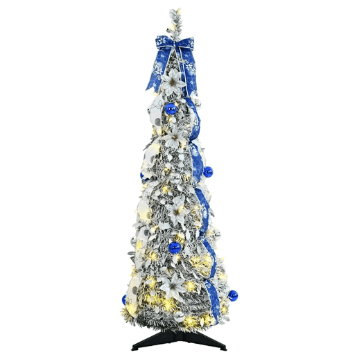 Árvore de Natal - Pinheiro de Natal Artificial com 50 LEDs Verde 120 cm PVC