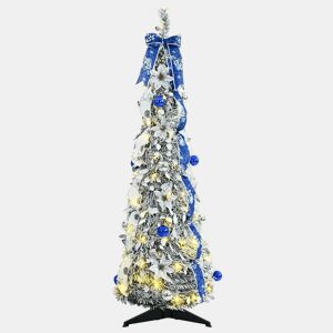 Árvore de Natal - Pinheiro de Natal Artificial com 50 LEDs Verde 120 cm PVC