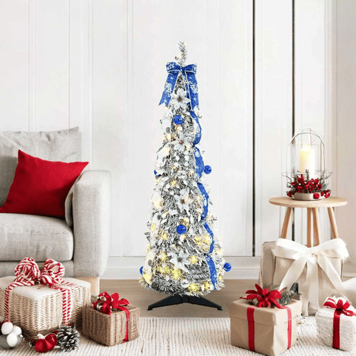 Árvore de Natal - Pinheiro de Natal Artificial com 50 LEDs Verde 120 cm PVC