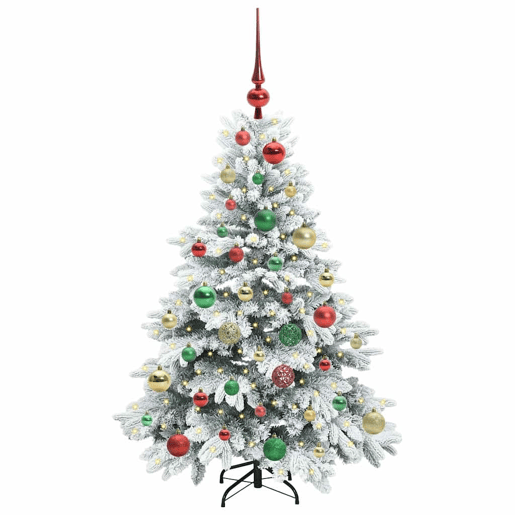 Árvore de Natal - Pinheiro de Natal Artificial com 150 LEDs Verde 120 cm PE e PVC Árvore de Natal - Pinheiro de Natal Artificial com 150 LEDs Verde 120 cm PE e PVC