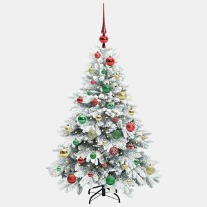 Árvore de Natal - Pinheiro de Natal Artificial com 150 LEDs Verde 120 cm PE e PVC
