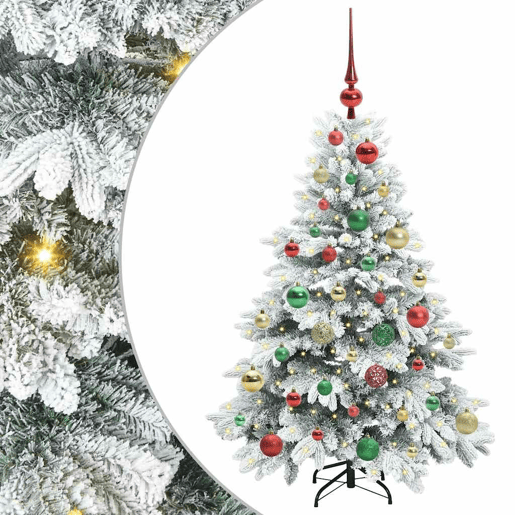 Árvore de Natal - Pinheiro de Natal Artificial com 150 LEDs Verde 120 cm PE e PVC Árvore de Natal - Pinheiro de Natal Artificial com 150 LEDs Verde 120 cm PE e PVC