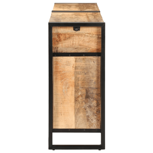 Buffet aparador cômoda armário unidade de armazenamento organizador cozinha sala sala 172 x 35 x 80 cm madeira de mangueira maciça marrom 02_0029558
