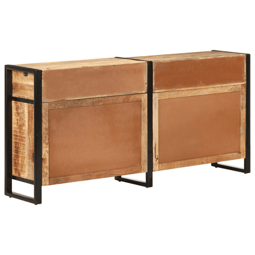 Buffet aparador cômoda armário unidade de armazenamento organizador cozinha sala sala 172 x 35 x 80 cm madeira de mangueira maciça marrom 02_0029558