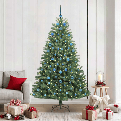 Árvore de Natal - Pinheiro de Natal Articulada Artificial Verde 210 cm PVC e Metal