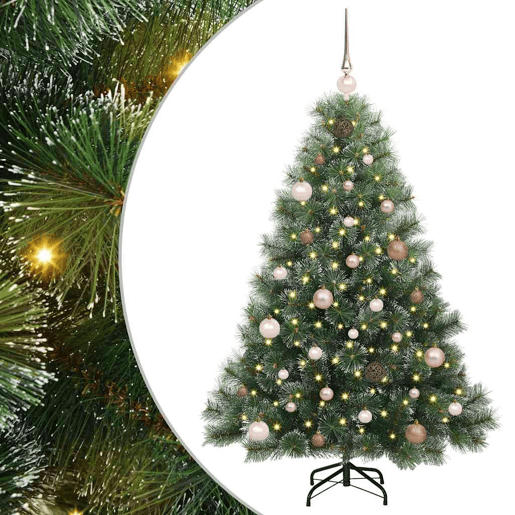 Árvore de Natal - Pinheiro de Natal Artificial com 150 LEDs Verde 150 cm PE e PVC
