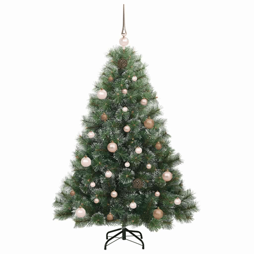 Árvore de Natal - Pinheiro de Natal Artificial com 150 LEDs Verde 150 cm PE e PVC