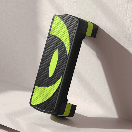 HOMCOM Step para Exercício Aeróbico Plataforma Step com Altura Ajustável em 3 Níveis com Carga Máxima 150kg para Exercício em Academia Casa 80x31x10-20 cm Verde e Preto