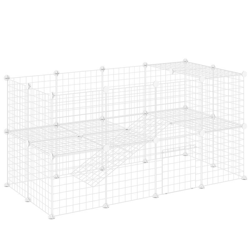 Parque para Mascota Acero, ABS PawHut