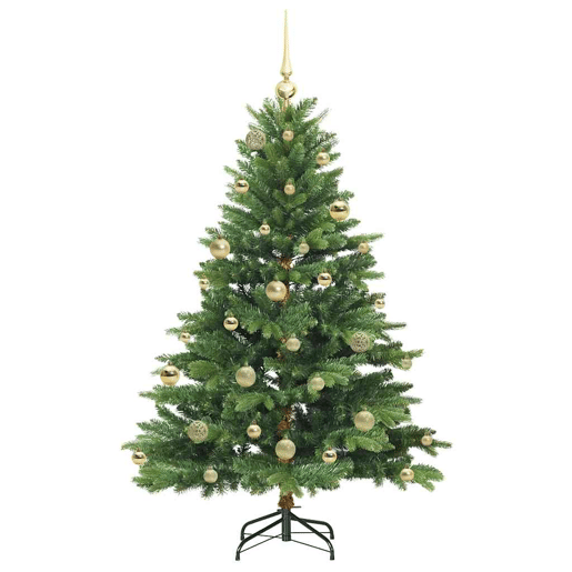 Árvore de Natal - Pinheiro de Natal Artificial com 150 LEDs Verde 150 cm PE e PVC