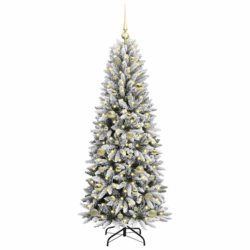 Árvore de Natal - Pinheiro de Natal Artificial com 150 LEDs Branco 63 x 63 x 150 cm