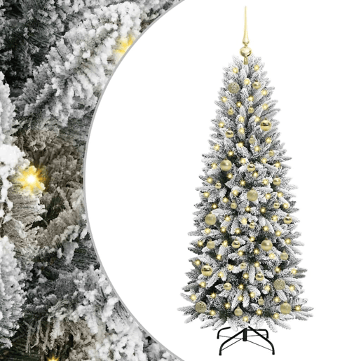 Árvore de Natal - Pinheiro de Natal Artificial com 150 LEDs Branco 63 x 63 x 150 cm