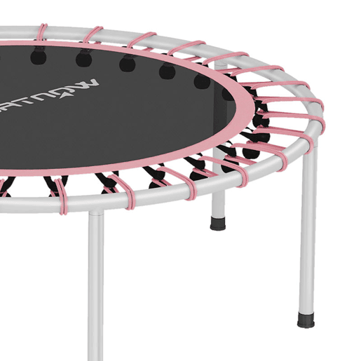 SPORTNOW Trampolim de Fitness Adultos Ø102 cm Mini Trampolim Fitness com Pega Ajustável de 5 Níveis Estrutura em Aço para Treino de Pernas Corpo em Casa Escritório Ginásio Rosa SPORTNOW Trampolim de Fitness Adultos Ø102 cm Mini Trampolim Fitness com Pega Ajustável de 5 Níveis Estrutura em Aço para Treino de Pernas Corpo em Casa Escritório Ginásio Rosa