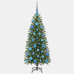 Árvore de Natal - Pinheiro de Natal Artificial com 150 LEDs Verde 120 cm PE e PVC