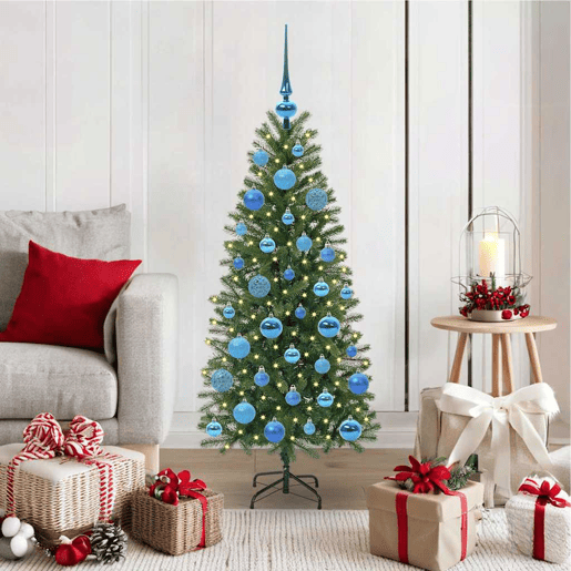 Árvore de Natal - Pinheiro de Natal Artificial com 150 LEDs Verde 120 cm PE e PVC Árvore de Natal - Pinheiro de Natal Artificial com 150 LEDs Verde 120 cm PE e PVC