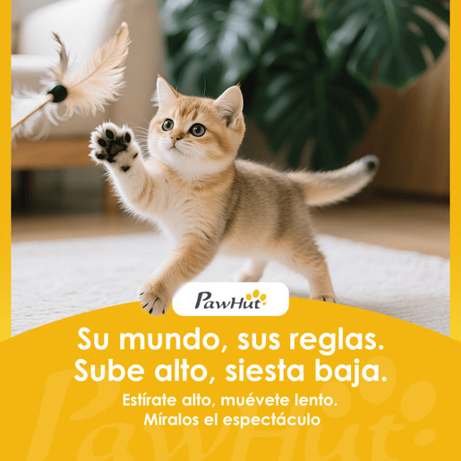 PawHut Arranhador para Gatos 53 cm Design de Tronco Torre Escaladora com Cama Caverna Poste de Juta Bolas Penduradas Castanho e Verde