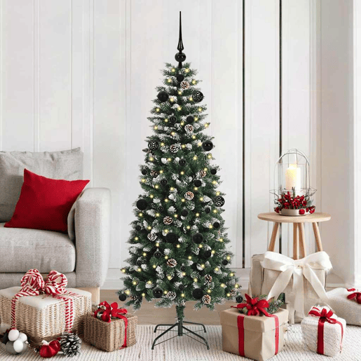 Árvore de Natal - Pinheiro de Natal Artificial com 150 LEDs Verde 66 x 66 x 150 cm