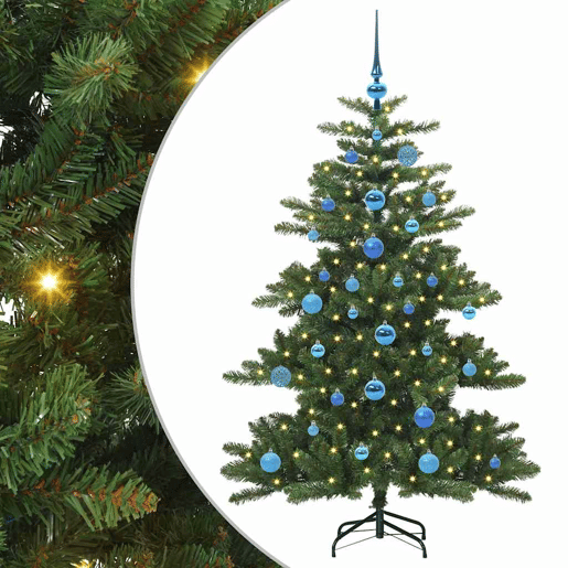Árvore de Natal - Pinheiro de Natal Articulada Artificial com 150 LEDs 150 cm PVC