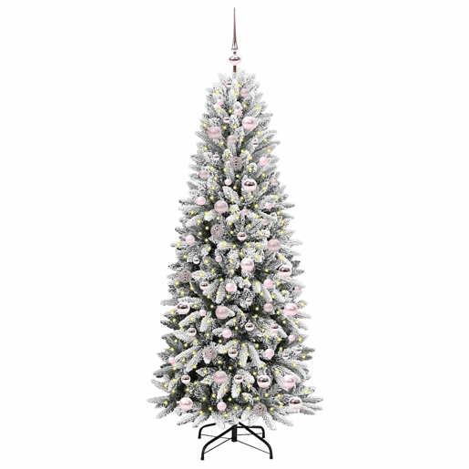 Árvore de Natal - Pinheiro de Natal Artificial com 300 LEDs Branco 73 x 73 x 180 cm